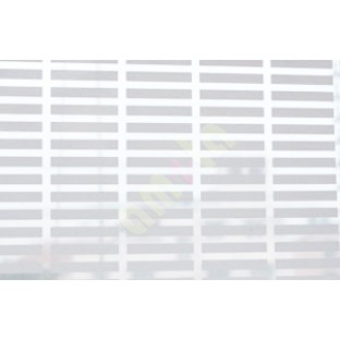 White transparent grid design decorative glass film